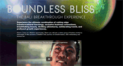 Desktop Screenshot of boundlessblissbali.com